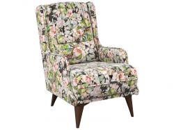 Кресло для отдыха Болеро арт. ТК-174 розово-серые цветы