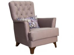 Кресло для отдыха Ирис арт. ТД-961 серо-розовый