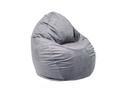 Кресло-мешок Стади велюр серый