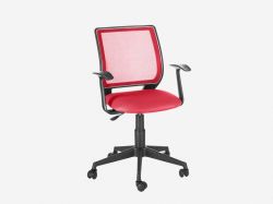 Кресло офисное Эксперт Т-эрго ткань TW-13 красная