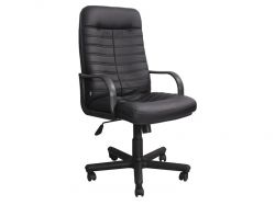 Кресло офисное Jordan PLN PU01 экокожа черная