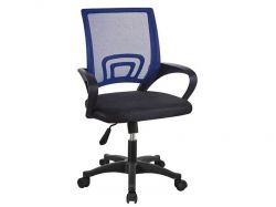 Кресло офисное ОС-9030 пластик черный-синий