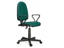 Кресло офисное Prestige Lux gtpPN S32 ткань зелено-черная