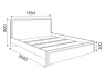 Кровать 1600 с настилом Беатрис М06 орех гепланкт