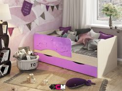 Кровать детская Алиса МДФ Сирень
