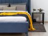 Кровать Мелисса с подъемным механизмом Серо-синий