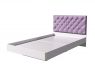 Кровать Милана со стразами велюр фиолетовый