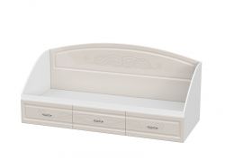 Кровать с ящиками КР3Я-800 Венеция белый-жемчуг