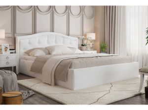 Кровать Стелла белая с подъемным механизмом