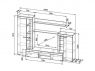 Мебель для гостиной МГС-5 Цемент светлый-Белый