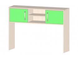 Надстройка для стола Буратино зеленый ШхВхГ 1150х850х300 мм