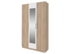 Шкаф 3-х дверный с зеркалом Оливия СТЛ.109.06 Дуб сонома ШхВхГ 1200х2240х590 мм