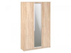 Шкаф 3-х створчатый с зеркалом Дуэт Люкс дуб сонома