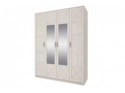 Шкаф 4-х дверный с зеркалом Лозанна СТЛ.223.01 Дуб белый ШхВхГ 1600х2130х590 мм 