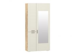 Шкаф для одежды с зеркалом НМ 013.36 Х Livorno Дуб Бунратти-Софт Панакота