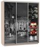 Шкаф-купе 3-х дверный Трио Фото Ночной Лондон