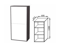 Шкаф навесной 600 К-05 Куб