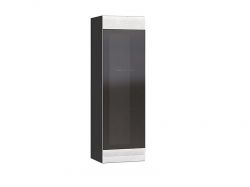 Шкаф навесной с 1 дверкой ШКМ-01 Бруклин венге-бетон белый