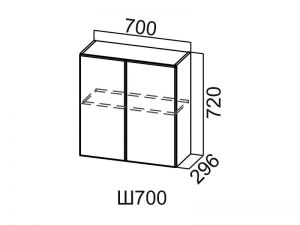 Шкаф навесной Ш700 Модус СВ 700х720х296