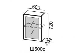 Шкаф навесной со стеклом Ш500с Модус СВ 500х720х296