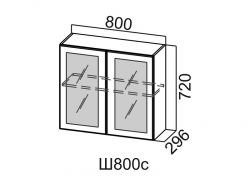 Шкаф навесной со стеклом Ш800с Модус СВ 800х720х296