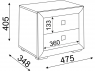 Тумба прикроватная Глэдис М30 ШхВхГ 475х405х348 мм