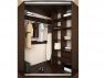 Угловой шкаф-купе Анна миланский орех с двумя зеркалами